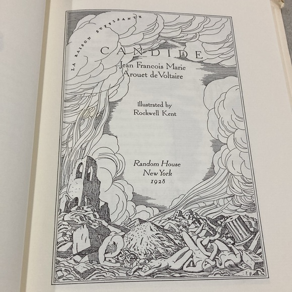 Hardcover Vintage Candide by Jean Francois Marie Arouet de Voltaire - Picture 11 of 14